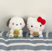 산리오 키티 헬로키티 포차코 발그레 볼빵빵 인형 키링