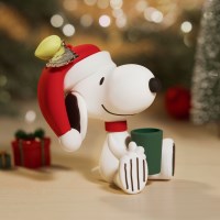 [피너츠 공식 콜라보] 크리스마스 오너먼트 키링 - 팟 스누피
