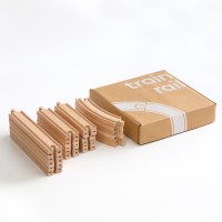 너도밤나무 원목 기차 레일