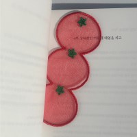 토마토 자수 책갈피