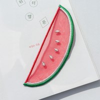 수박 자수 책갈피