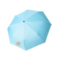 리락쿠마 블루 3단 자동우산