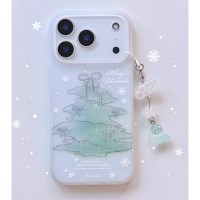 윈터 레터링 트리 무광 매트 키링 케이스 폰케이스