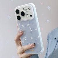 눈꽃 눈사람 겨울 무광 매트 케이스 폰케이스