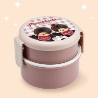 몬치치 캐릭터 원형 2단 도시락