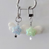 통통 날개 별 위시 코어 키링 생일 커플 남자 여자 행운 귀여운 커플