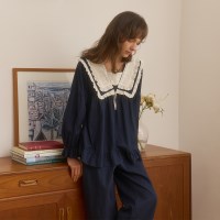 그레테 긴팔 투피스 네이비 (21수)