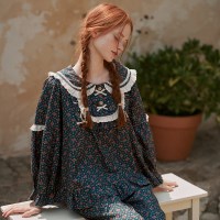 앤의 동백꽃 긴팔 투피스 네이비 (30수)