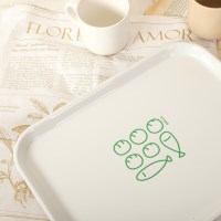 [선물 포장] 오병이어 일러스트 화이트 트레이 쟁반