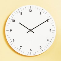 290파이 플랫우드라운드 무소음 벽시계 A형