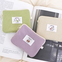 오첵 리틀코지 코듀로이 포켓 파우치