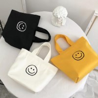 에코백 가방 보조 캔버스백 미니 학원 스마일