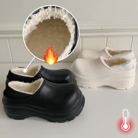 [4cm] 세오 EVA 털안감 통굽 방한 슬리퍼 (25S022)