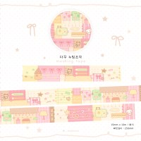 [메이빈] 다꾸누빔조각 마스킹테이프