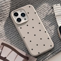그레이 도트 땡땡이 아이폰 케이스