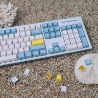 콕스 COX CK01SL PBT 45GF 저소음 기계식 키보드(크림소다 저소음 백