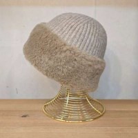 [애슬릿]여성 니트 비니 털 퍼 골지 겨울 모자 방한 숏