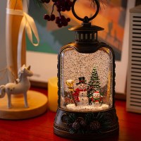 크리스마스 인테리어 무드등 워터볼 솔방울 아치 랜턴 오르골 2Type