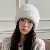 토스카 소프트 퍼 도톰 앙고라 비니 (25HA028)