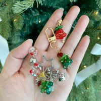 크리스마스 트리 비즈 키링 4종 징글벨 어린이집 유치원 커플 우정