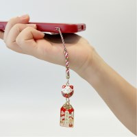 일본 부적 오마모리 키링 금전 복고양이 시험 BB0337