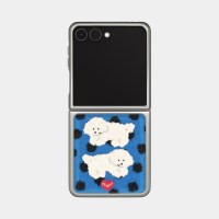 ppokku rug time Z플립 실버 맥세이프 범퍼케이스