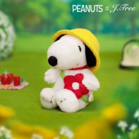 [피너츠 공식 콜라보] 꽃놀이 스누피 인형 오너먼트 키링