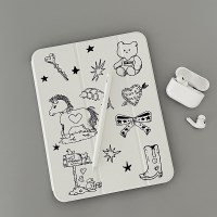 gummy black doodle [아이패드 케이스]