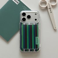 cupcake stripe [맥세이프 투명 카드지갑]