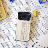 캐리라이트 크림 실버 글라스 폰케이스