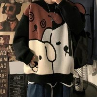 [홍은]스타일리쉬스웨터 유니크한스웨터 캐주얼스웨터 디자인 캐주얼