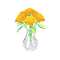 장미 화병 크리스탈 퍼즐 47피스 노랑