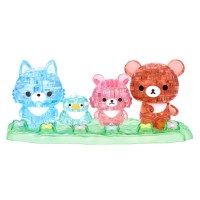 리락쿠마 차이로이코구마와 친구들 크리스탈 퍼즐 77피스