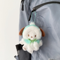 산리오 포차코 겨울 털 망토 인형 가방에다는 키링