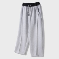 [기모]스트링 포인트 밴딩 컬러 피치 스웻팬츠 DLX2943 (4 COLOR)