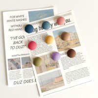 모란디 원형 냉장고 자석 9p세트 현관문 마그넷 인테리어 소품