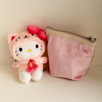 산리오 키티 헬로키티 고양이 리본 인형 백꾸 키링