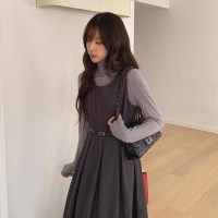 여자 데일리 벨트 뷔스티에 세트 원피스