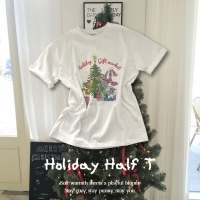 톰앤제리 트리 홀리데이 겨울 반팔 티셔츠 1 color