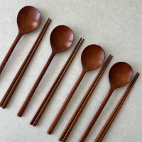 니코트 우드 슈퍼문 먹방수저 4인 세트