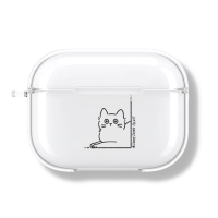 아칸 종종 빼꼼 에어팟프로 투명케이스