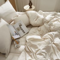 샤르르 파우제 60수 순면 차렵이불 S/Q 단품&세트 3컬러