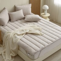 샤르르 파우제 60수 순면 밴딩 토퍼 침대패드 K