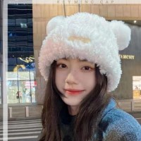 [홍은]방한모 뽀글이 털모자 귀여운 뽀글이모자 곰돌이모자 여성모자