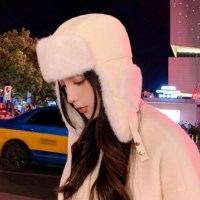 [홍은]여성 방한 보온 군밤 귀덮개 털 귀달이 귀도리 모자