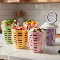 푸르츠컵 과일도시락통 샐러드 밀프랩용기 체험학습 런치박스 FC2