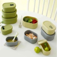 국산 실리콘 스팀홀 반찬통 전자레인지용 200ml