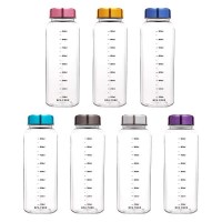 국산 대용량 1리터 메탈캡 무지 블랙 눈금 트라이탄 물병 주문제작