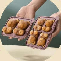 곰돌이 얼음트레이 소형 몰드 4P