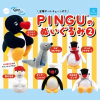일본가챠 PINGU 핑구 인형 키링 2탄 가챠 6종 (랜덤발송)